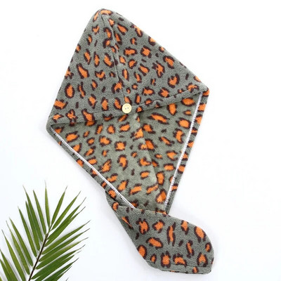 25*65cm 1 τεμ. Πετσέτες Quick Dry Coral Fleece Στεγνό Καπέλο Μαλλιά Καπέλα ντους Lady Turban Απορροφητικό Πετσέτα μπάνιου