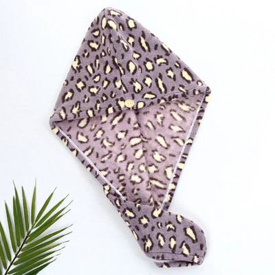 25*65cm 1 τεμ. Πετσέτες Quick Dry Coral Fleece Στεγνό Καπέλο Μαλλιά Καπέλα ντους Lady Turban Απορροφητικό Πετσέτα μπάνιου