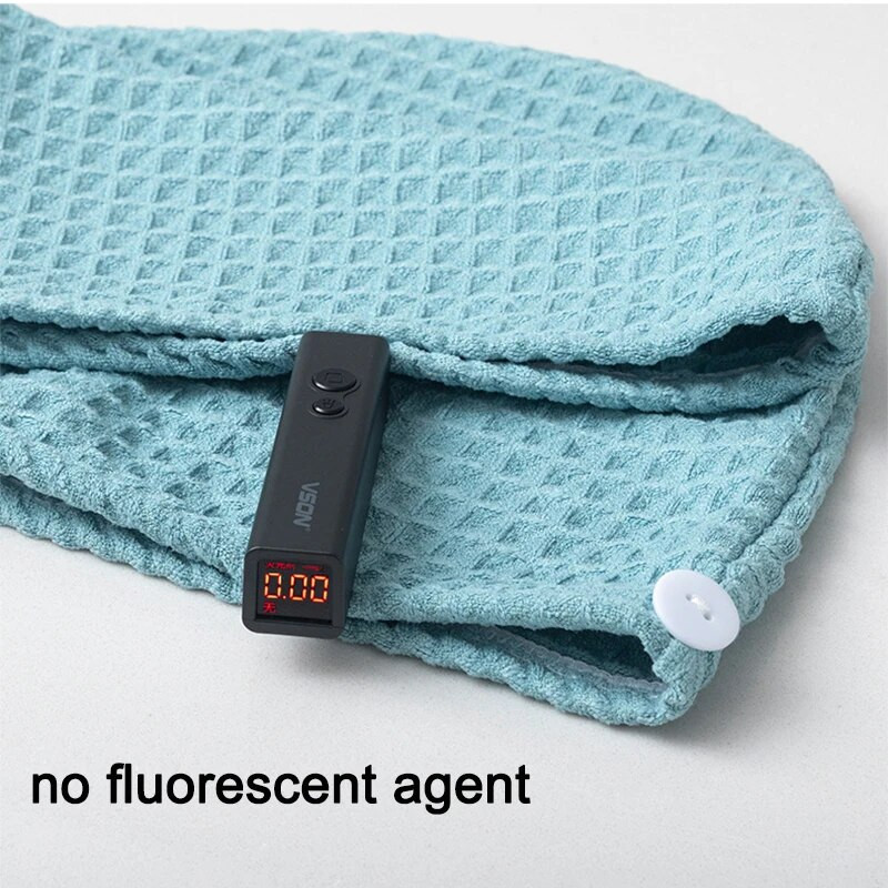 Μικροϊνικό περιτύλιγμα μαλλιών Waffle Hair Drying Pece Absorbent Dry Hair Turban with Button Twist Hair Towels Cap Quick Anti Frizz Hair
