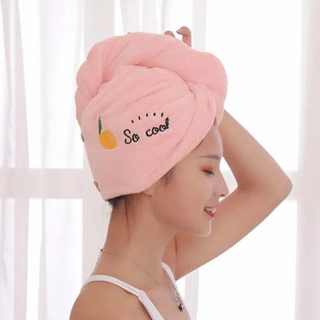 Γυναικεία καπέλα ντους για κορίτσια Magic Microfiber Πετσέτες μπάνιου για Γυναικεία Καπέλα για στεγνά μαλλιά Απαλό στέγνωμα για Lady Turban Head