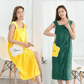 Παχύρρευστη μακριά πετσέτα μπάνιου από μικροΐνες Γυναικείες σέξι φορεμένες Quick Dry Magic Bath Beach Μπουρνούζι Μπουρνούζι Πλυντήριο παραλίας