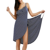 Prosop de baie Halat de baie cu dungi Rochie de plajă Wrap Femei Prosoape de baie Haine cu sling robe de plajă Rochie de plajă Înot de vacanță