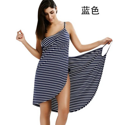 Prosop de baie Halat de baie cu dungi Rochie de plajă Wrap Femei Prosoape de baie Haine cu sling robe de plajă Rochie de plajă Înot de vacanță