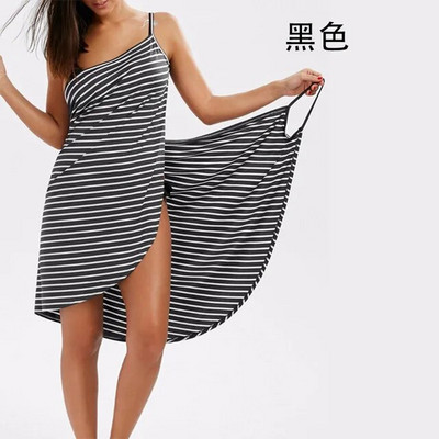Prosop de baie Halat de baie cu dungi Rochie de plajă Wrap Femei Prosoape de baie Haine cu sling robe de plajă Rochie de plajă Înot de vacanță