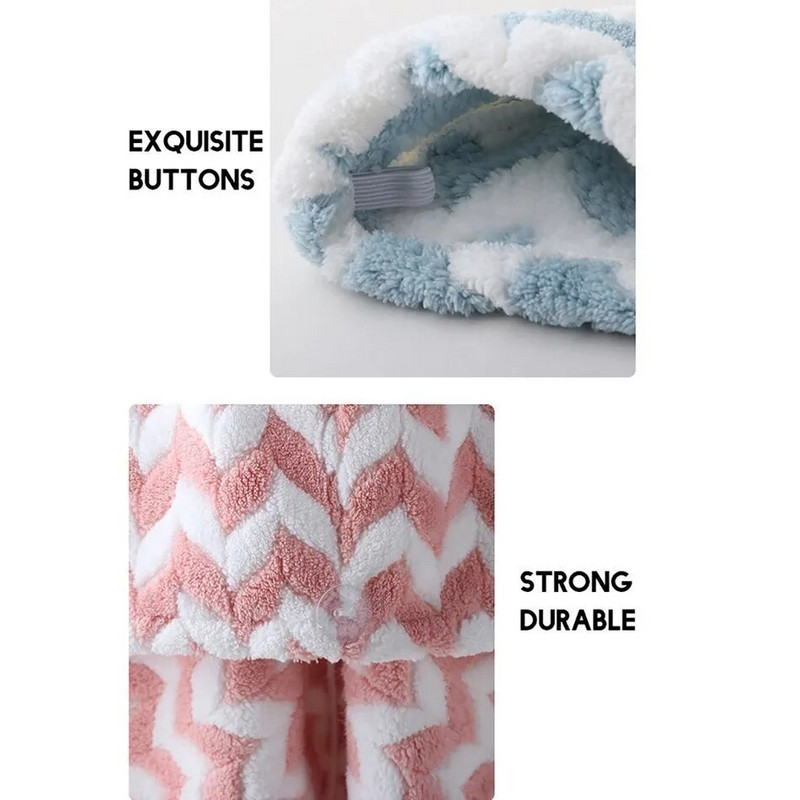 Uterák na vlasy z mikrovlákna pre ženy, pruhovaný turban, suchý, proti krepovateniu, super savý, rýchloschnúci, vhodný pre kučeravé dlhé vlasy