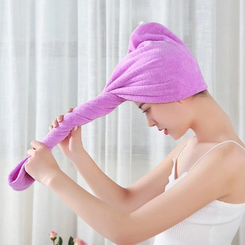 Дейзи Микрофибърна кърпа Кърпа за коса Бродирани цветя Бързосъхнеща кърпа Мека шапка за баня Супер абсорбция на вода