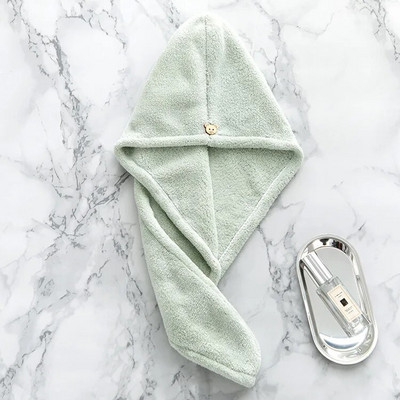 Μικροΐνες μετά το ντους Στέγνωμα μαλλιών Γυναικεία πετσέτα Quick Dry Καπέλο μαλλιών Καπέλο τουρμπάνι Κεφαλή περιτύλιγμα κεφαλής Γυναικεία εργαλεία μπάνιου για κορίτσια 1τμχ