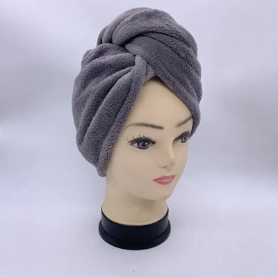 Pălărie de păr cu uscare rapidă din microfibră baie femei prosoape fete prosop drăguț de păr pentru uscare baie acasă Turban șapcă de duș textil
