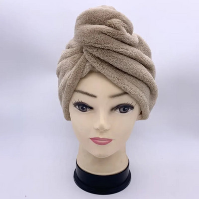 Pălărie de păr cu uscare rapidă din microfibră baie femei prosoape fete prosop drăguț de păr pentru uscare baie acasă Turban șapcă de duș textil