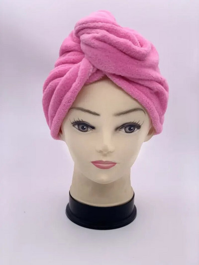 Pălărie de păr cu uscare rapidă din microfibră baie femei prosoape fete prosop drăguț de păr pentru uscare baie acasă Turban șapcă de duș textil