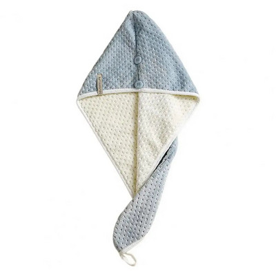 Γυναικείο καπέλο στεγνωτήρα μαλλιών Απορρόφηση νερού Καπέλα για πετσέτες μαλλιών διπλής στρώσης Παχύ κοραλλιογενές καπέλο μπάνιου Καπέλα μπάνιου για στεγνά μαλλιά