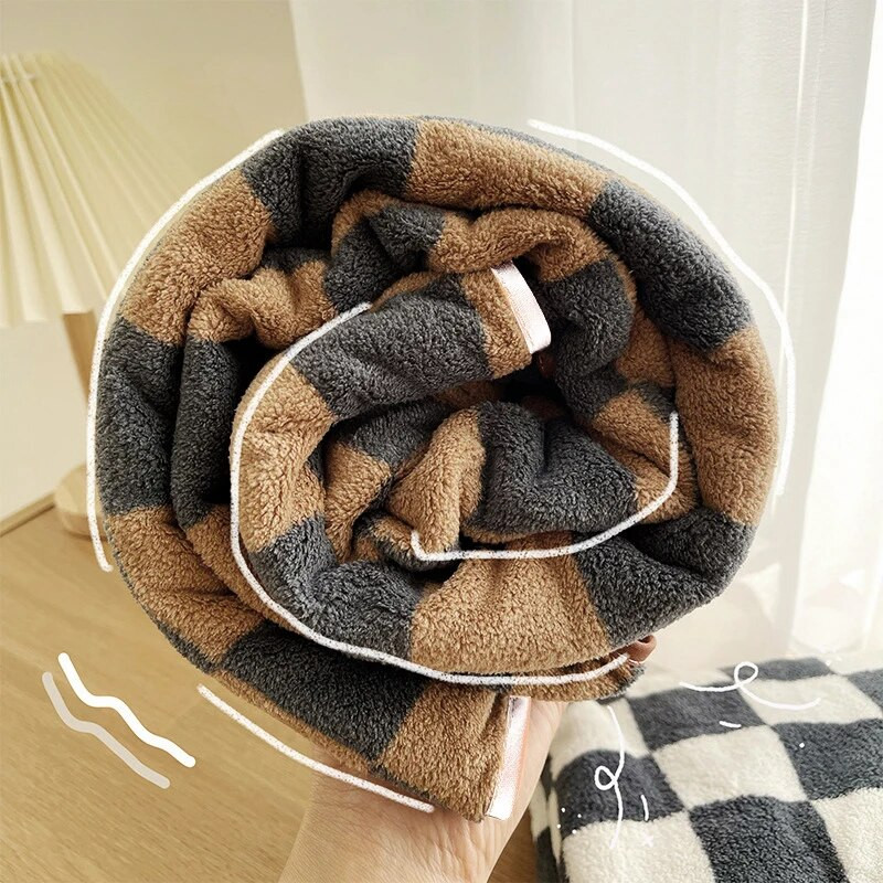 Πετσέτα μπάνιου με μοτίβο σκακιέρας Μαλακές πετσέτες, φιλικές προς το δέρμα, μεγάλες πετσέτες θαλάσσης πετσέτες μπάνιου 샤워 가운