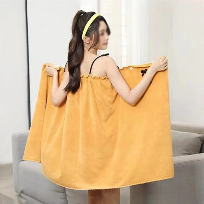 Γυναικείες πετσέτες μπάνιου που φοριούνται Πετσέτες μπάνιου Coral fleece Γυναικεία φούστα μπάνιου Απορροφητική φούστα μπάνιου Πετσέτα ντους σάουνα