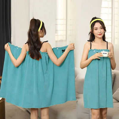 Naistele imav kantav vannirätik Pehme Mirkofiibrist ujumiskäterätik Sauna Duširätik Supenderid Öösärk kleit