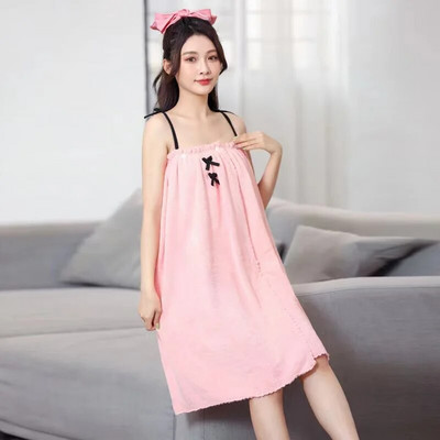 Naistele imav kantav vannirätik Pehme Mirkofiibrist ujumiskäterätik Sauna Duširätik Supenderid Öösärk kleit