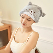 1 bucată cutie de prosop de păr anti încrețit prosop de păr înveliș pentru femei pentru adulți, absorbant, cu uscare rapidă, baie, duș mai gros, șapcă lungă și ondulată uscată