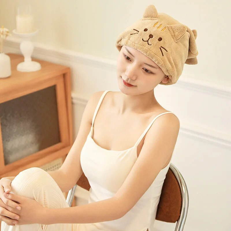 1 τεμ. χαρτοκιβώτιο Πετσέτα μαλλιών κατά του φριζαρίσματος Περιτύλιγμα πετσετών μαλλιών για ενήλικες Απορροφητικό γρήγορου στεγνώματος μπάνιου Παχύ ντους Μακρύ σγουρό στεγνό καπέλο μαλλιών