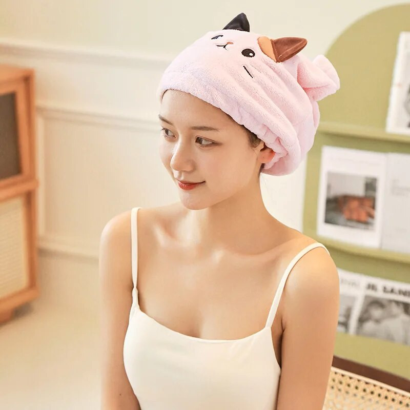 1 τεμ. χαρτοκιβώτιο Πετσέτα μαλλιών κατά του φριζαρίσματος Περιτύλιγμα πετσετών μαλλιών για ενήλικες Απορροφητικό γρήγορου στεγνώματος μπάνιου Παχύ ντους Μακρύ σγουρό στεγνό καπέλο μαλλιών