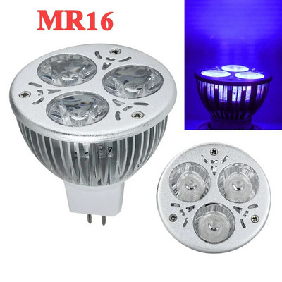 3W LED Ultraviolet Lights E27/GU10/MR16 UV επιταγή χρήματα Λάμπα λαμπτήρα ρομαντική ατμόσφαιρα για Cash Medical φθορισμού