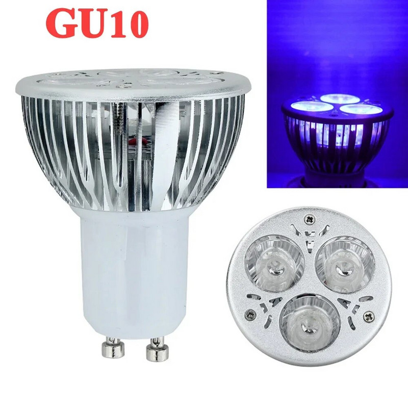 3W LED ultraviolettvalgustid E27/GU10/MR16 UV kontrollraha Pirn Lamp romantiline atmosfäär Cash Medicali luminofooraine jaoks