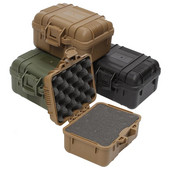 Plastikust tööriistakast, suletud varustus, põrutuskindel instrumendi ümbris, kogutav hoiustamisohutus organiseerija ümbris kaasaskantav välikast