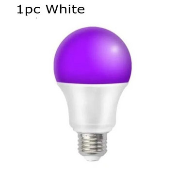 1 τμχ E27 Led UV Lamp Blacklight UVA Level AC85-265V 9W Bulbs UVA Level 395-400nm Glow in The Dark Blacklight Party Paint Body