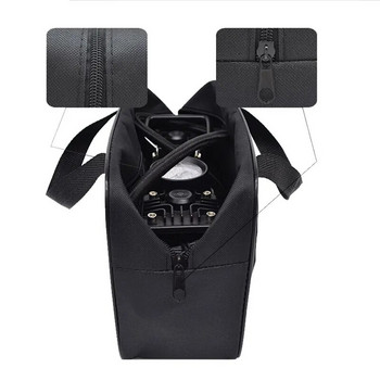 Черен органайзер Чанта Кутия за инструменти Съхранение Дамска чанта Найлон за кола Въздушен компресор Помпа автомобилна