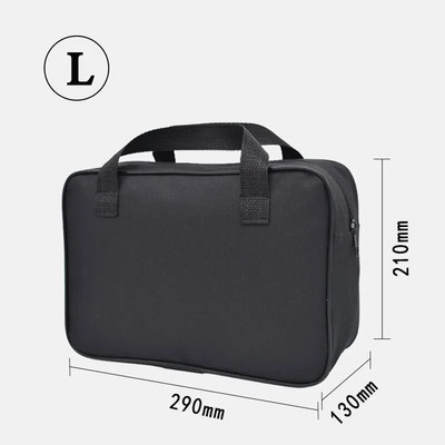 Melna organizatora soma instrumentu kaste Glabāšanas rokassomiņa Neilona automobiļu gaisa kompresoru sūknim