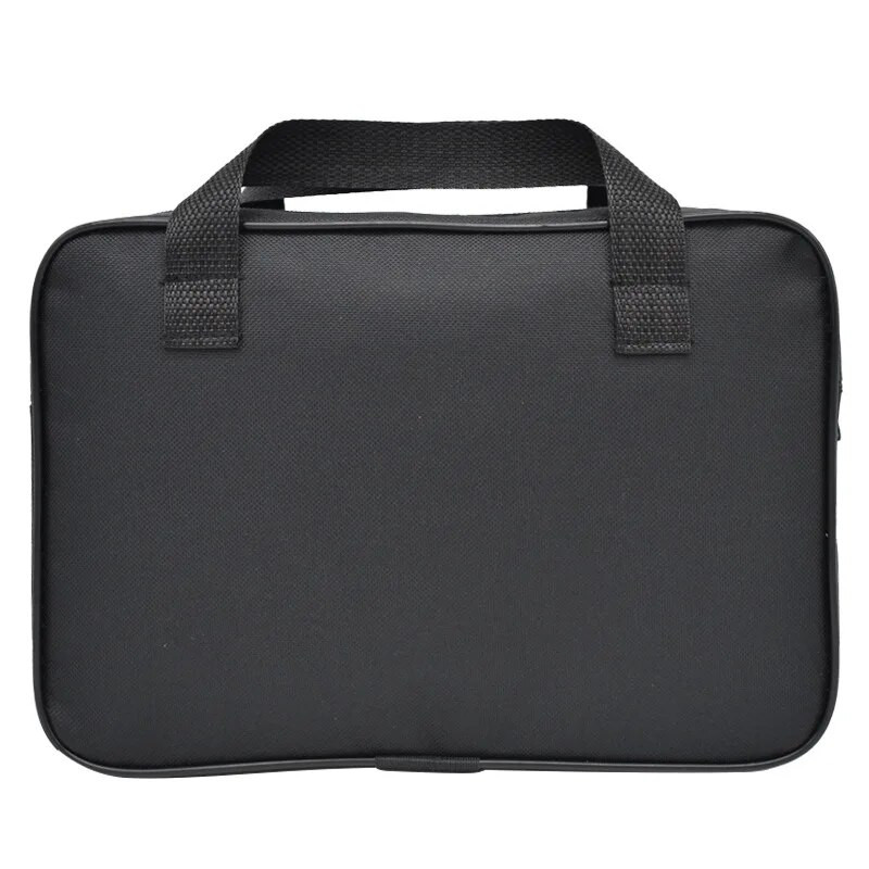 Melna organizatora soma instrumentu kaste Glabāšanas rokassomiņa Neilona automobiļu gaisa kompresoru sūknim