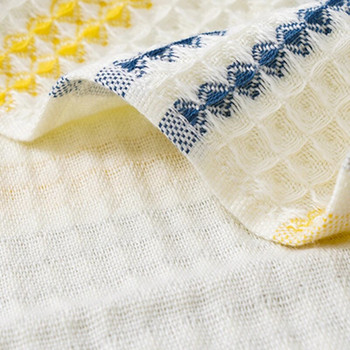 35X75CM/70X140CM Удебелена 100% памучна хавлиена кърпа за баня Премиум раирана вафлена кърпа Възрастни деца Домашна абсорбираща мека кърпа