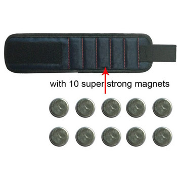 Φορητή μαγνητική τσάντα εργαλείων Ξυλουργική ζώνη εργαλείων καρπού ηλεκτρολόγου με τηλεσκοπικό εργαλείο συλλογής για βιδωτό μπουλόνι καρφιών