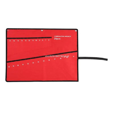 Lieljaudas Oksfordas instrumentu rullīšu instrumentu maisiņu organizators Izturīgs Oksfordas uzgriežņu atslēgu somas vairāku kabatu instrumentu rullīšu uzgriežņu atslēgas organizatora turētājs