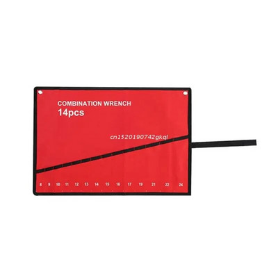 Lieljaudas Oksfordas instrumentu rullīšu instrumentu maisiņu organizators Izturīgs Oksfordas uzgriežņu atslēgu somas vairāku kabatu instrumentu rullīšu uzgriežņu atslēgas organizatora turētājs