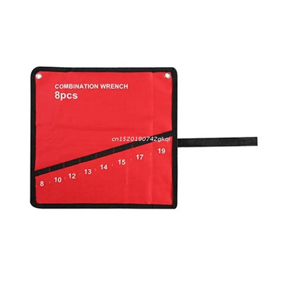 Lieljaudas Oksfordas instrumentu rullīšu instrumentu maisiņu organizators Izturīgs Oksfordas uzgriežņu atslēgu somas vairāku kabatu instrumentu rullīšu uzgriežņu atslēgas organizatora turētājs