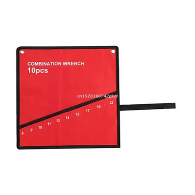 Lieljaudas Oksfordas instrumentu rullīšu instrumentu maisiņu organizators Izturīgs Oksfordas uzgriežņu atslēgu somas vairāku kabatu instrumentu rullīšu uzgriežņu atslēgas organizatora turētājs