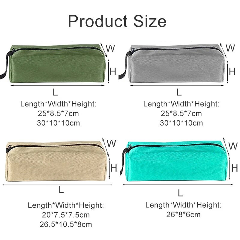 Oksfordas audekla instrumentu soma Ūdensizturīga uzglabāšana rokas instrumentu soma Skrūves Nagi Urbji Metāla daļas Makšķerēšanas Organizatora maisiņu futrālis instrumentu kaste