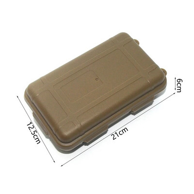 Outdoor Survival Sealed Box Αντικραδασμικά αδιάβροχα κιβώτια αεροστεγής θήκη επιβίωσης Εργαλεία ψαρέματος δοχείο