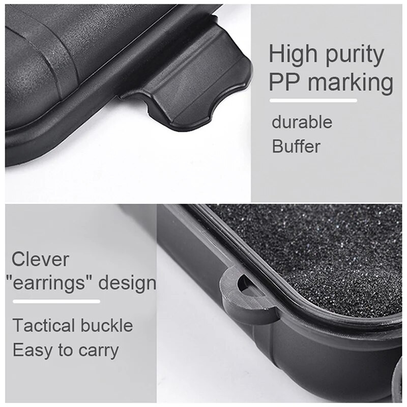 Outdoor Survival Sealed Box Αντικραδασμικά αδιάβροχα κιβώτια αεροστεγής θήκη επιβίωσης Εργαλεία ψαρέματος δοχείο