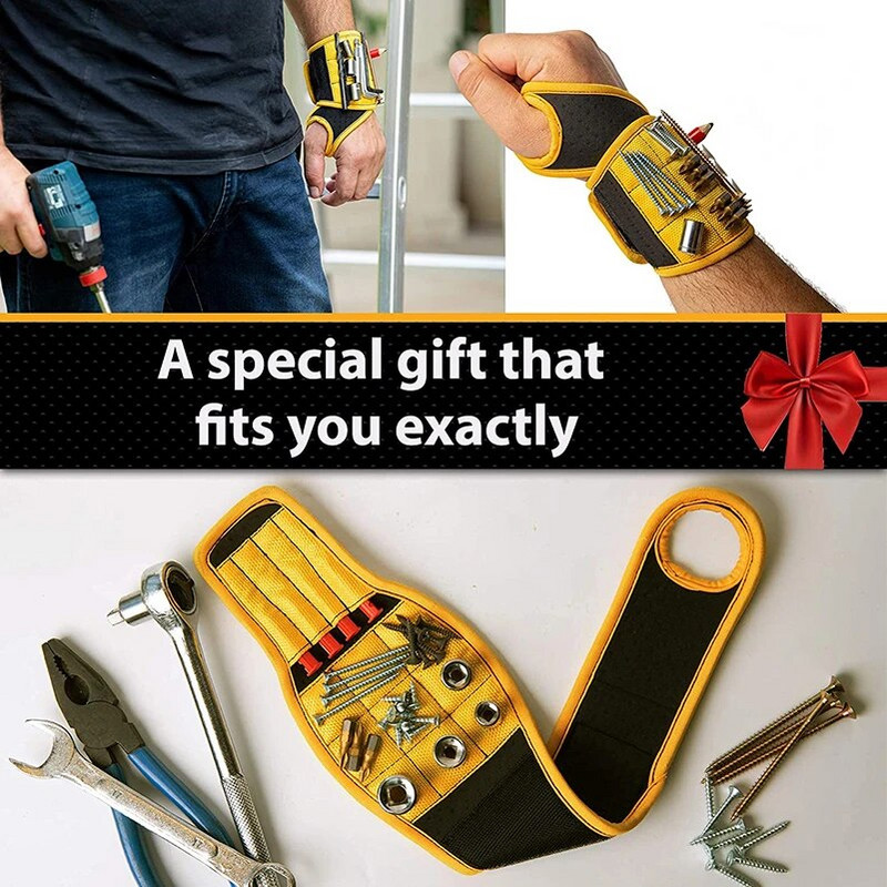 Daugiafunkcinis įrankių krepšys, nailono audinys, magnetinė apyrankė įrankių juosta, atsuktuvo rinkinys, laikiklis įrankių krepšys, elektriko laikymo riešas
