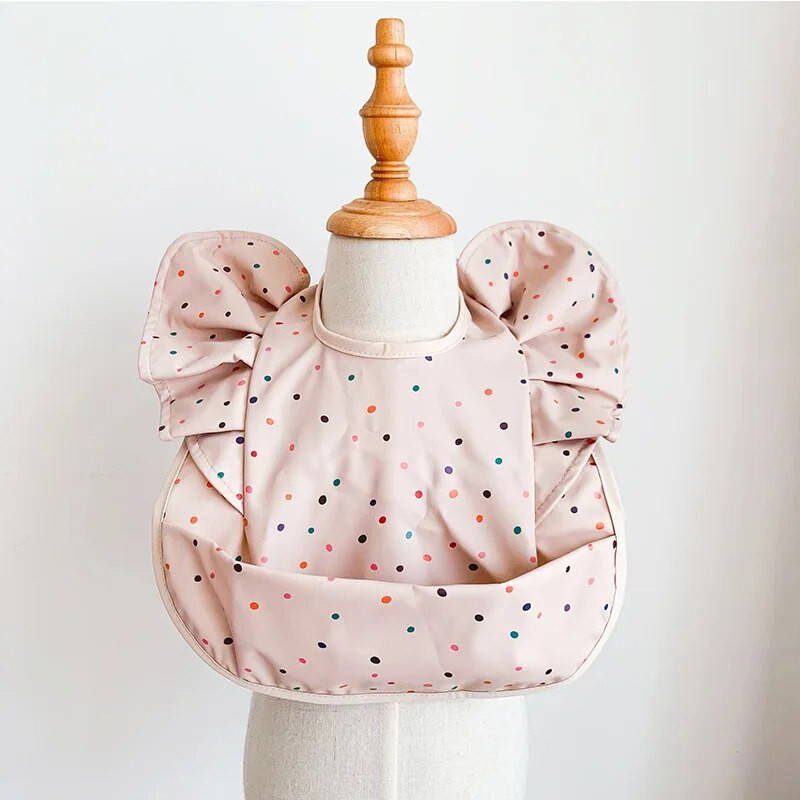 Σαλιάρες φαγητού για παιδιά PU Αδιάβροχη παιδική ποδιά φαγητού για βρέφη Βρεφικά πράγματα Αμάνικη σαλιάρα με τσέπη για νεογέννητα μωρά