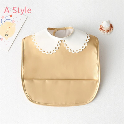 Baby Bibs INS Nordic Style Infant Boy Girl Αδιάβροχο μαλακό PU Bib Meal Proteing Πανί ρέψης με τσέπη Εύκολο καθάρισμα