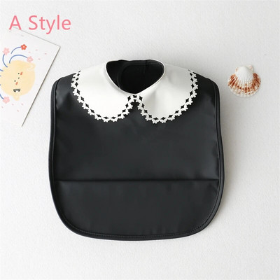 Baby Bibs INS Nordic Style Infant Boy Girl Αδιάβροχο μαλακό PU Bib Meal Proteing Πανί ρέψης με τσέπη Εύκολο καθάρισμα
