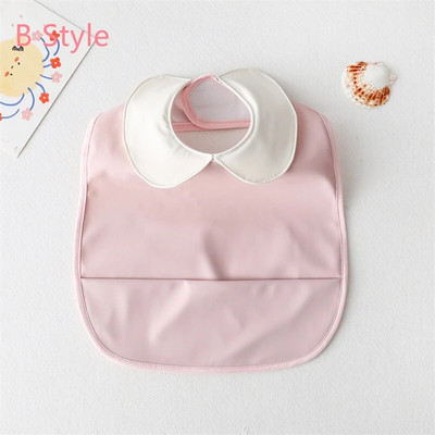 Baby Bibs INS Nordic Style Infant Boy Girl Αδιάβροχο μαλακό PU Bib Meal Proteing Πανί ρέψης με τσέπη Εύκολο καθάρισμα