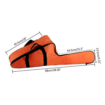 Ανθεκτική τσάντα αλυσοπρίονου Φορητή μαύρη θήκη μεταφοράς αλυσοπρίονο αδιάβροχη θήκη εργαλείων Κουτί αποθήκευσης για εργαλείο αλυσοπρίονου Β