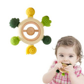 1 τεμ. Τροφίμων σιλικόνης βρεφικής σιλικόνης Παιχνίδι καρτούν Νοσηλευτικό παιχνίδι οδοντοφυΐας Δώρα ντους μωρού Νοσηλευτική στοματική φροντίδα Αξεσουάρ νεογνών