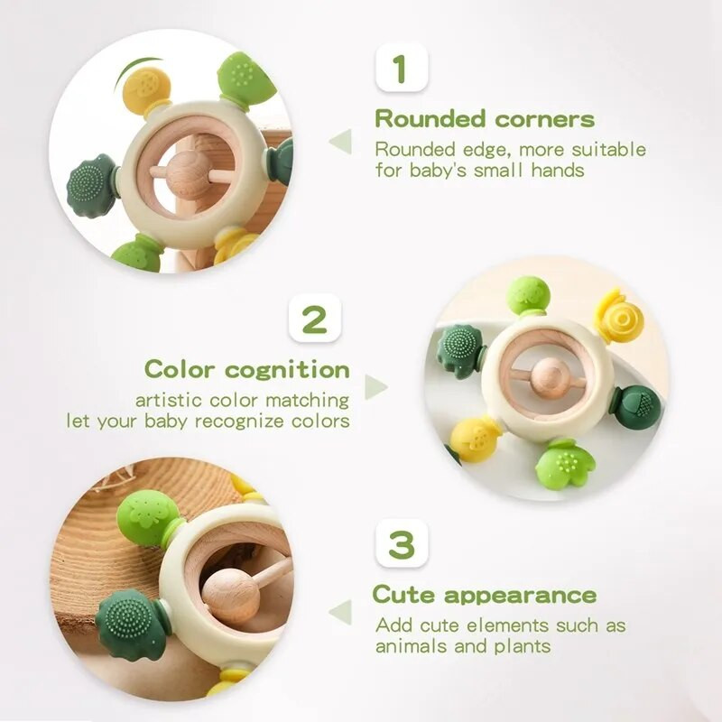 1 τεμ. Τροφίμων σιλικόνης βρεφικής σιλικόνης Παιχνίδι καρτούν Νοσηλευτικό παιχνίδι οδοντοφυΐας Δώρα ντους μωρού Νοσηλευτική στοματική φροντίδα Αξεσουάρ νεογνών