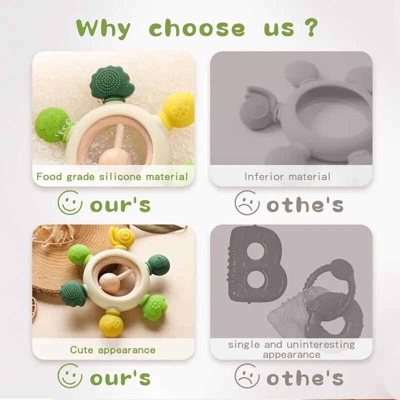 1 τεμ. Τροφίμων σιλικόνης βρεφικής σιλικόνης Παιχνίδι καρτούν Νοσηλευτικό παιχνίδι οδοντοφυΐας Δώρα ντους μωρού Νοσηλευτική στοματική φροντίδα Αξεσουάρ νεογνών