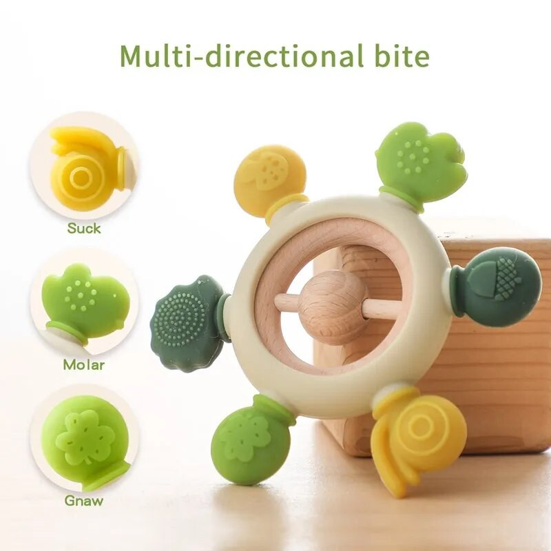 1 τεμ. Τροφίμων σιλικόνης βρεφικής σιλικόνης Παιχνίδι καρτούν Νοσηλευτικό παιχνίδι οδοντοφυΐας Δώρα ντους μωρού Νοσηλευτική στοματική φροντίδα Αξεσουάρ νεογνών