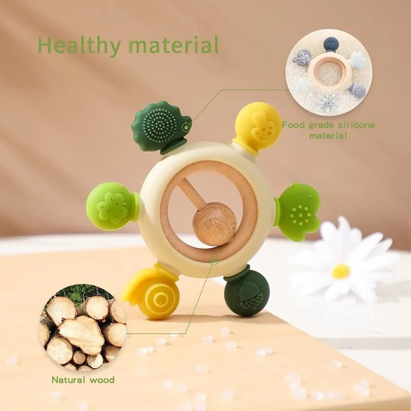 1 τεμ. Τροφίμων σιλικόνης βρεφικής σιλικόνης Παιχνίδι καρτούν Νοσηλευτικό παιχνίδι οδοντοφυΐας Δώρα ντους μωρού Νοσηλευτική στοματική φροντίδα Αξεσουάρ νεογνών