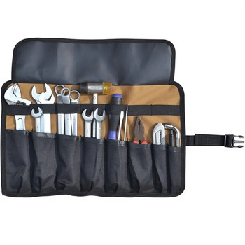 Чанта за инструменти Голям гаечен ключ Преносима чанта с 8 джоба Комплект за електротехници Механици (без инструменти)